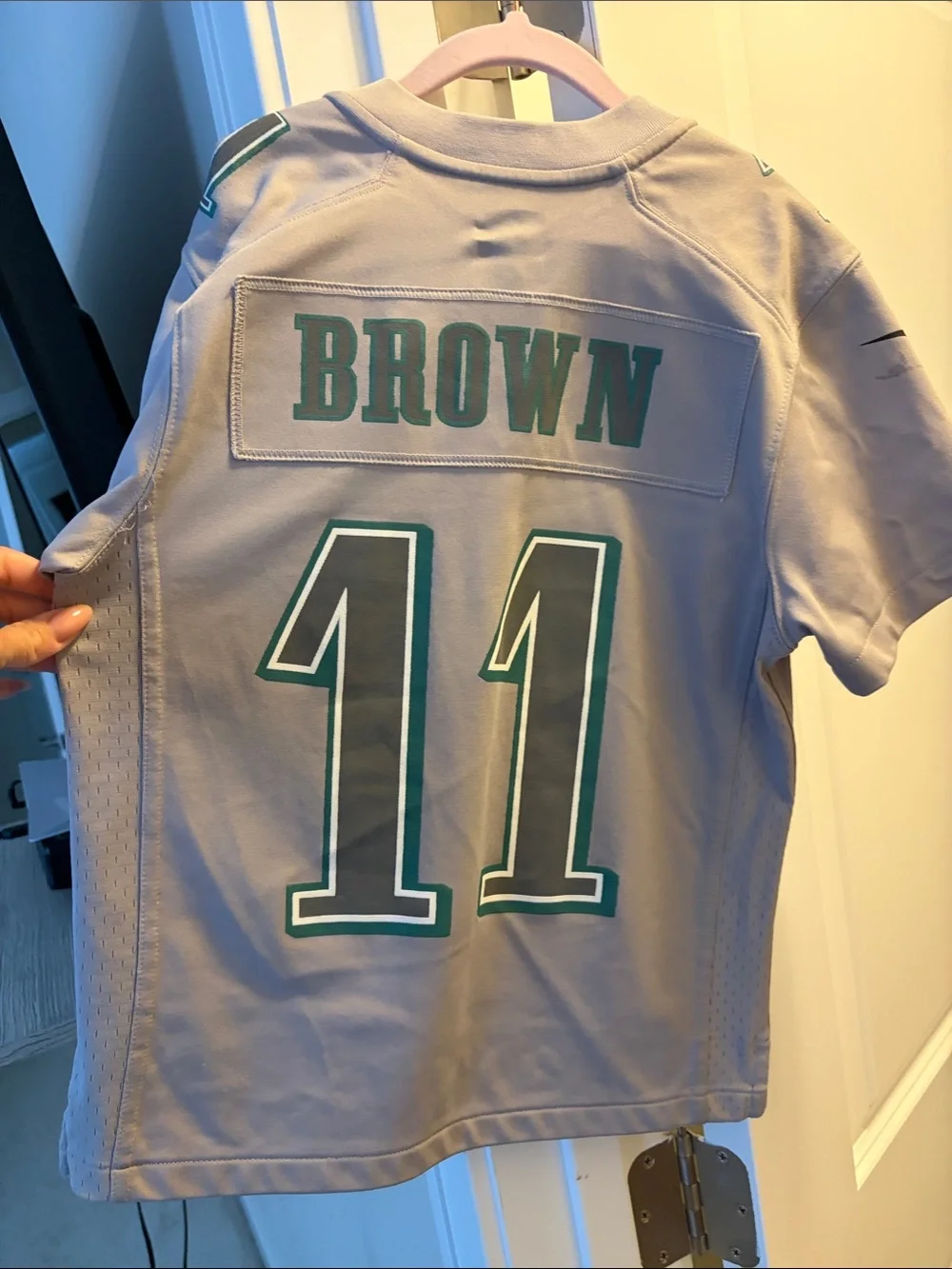 Nike Gray Eagles #11 Youth Jersey Super Bowl